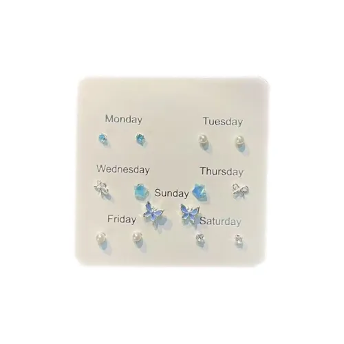 SUYG Alloy Earrings Women's Packaging Box+Shopping Bag