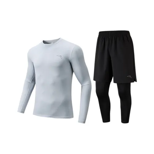 ANTA Осенний Повседневный Спортивный Мужской Frost Tower Серый Основной Черный