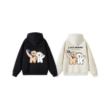 Подарочная сумка черного и абрикосового цвета - Selfie с щенком