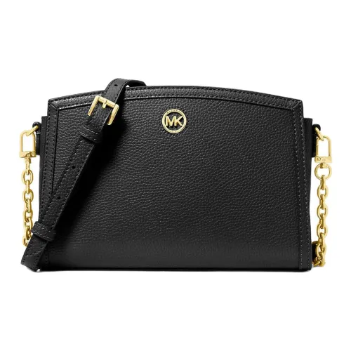 MICHAEL KORS Chantal Кожа Сумка через плечо Большая Женская Черная