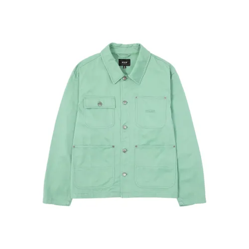 HUF FW25 Эластичный Логотип Chore SHACKET Куртка Унисекс