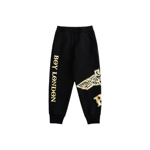 BOY JUNIOR Черные Kids Вязаные Тренировочные Штаны