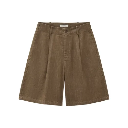 Giordano 02 Хаки-Желтые Женские Повседневные Шорты