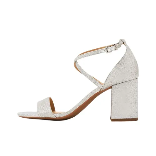 MICHAEL KORS One Ремешок Сандалии 8 см Женские Серебряные