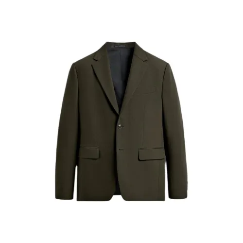 ZARA Khaki Мужские Деловые Костюмы