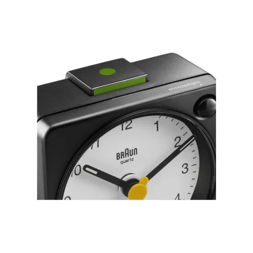 BRAUN Кварцевый механизм пластик будильник унисекс белый