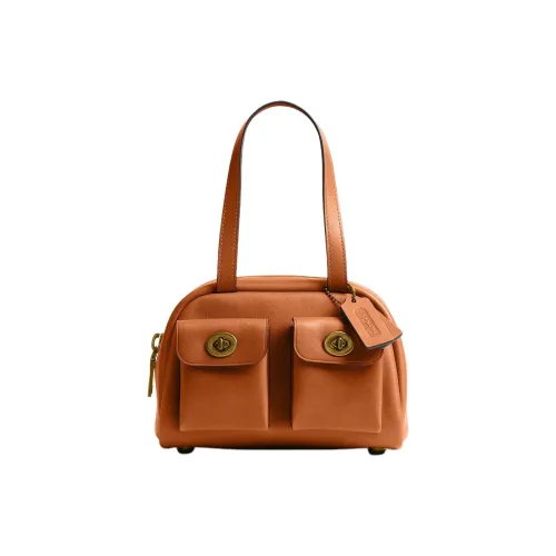 COACH Originals Коровья кожа Сумка на плечо Маленькая Женская Цвет ириски