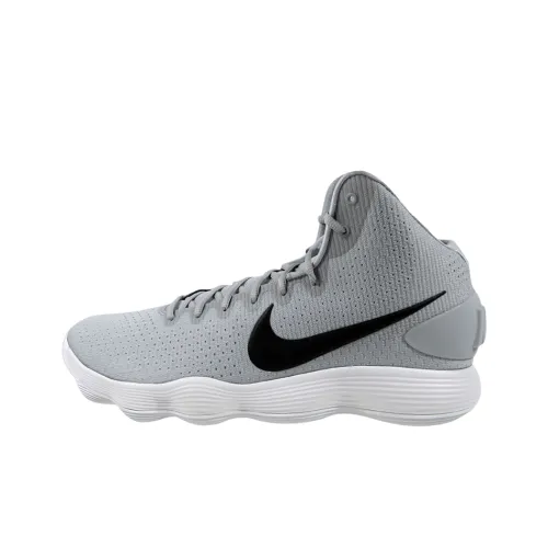 Nike Hyperdunk 2017 Амортизаторы Slip-resistant Abrasion-resistant MID Топ Баскетбольные кроссовки Мужские Серый