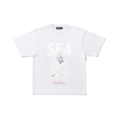 WIND AND SEA совместное издание x Marilyn Monroe Коллаборация Marilyn Monroe Коллаборация FW25 T-рубашка Унисекс