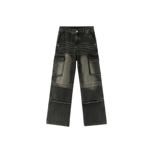 PILOTDRAGON x XINYINSU P D 24FW Карго-брюки Унисекс Темно-серый