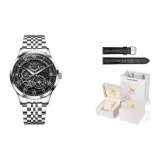 Стальной браслет, цвет "Глубокий черный" [Коробка, ремень]