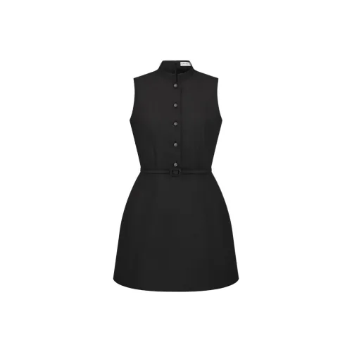 DIOR Черные Женские Платья без Рукавов