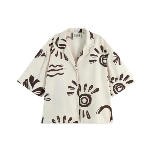 Scotch Soda Айвори Белые Женские Рубашки