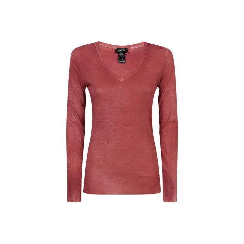 Avant Toi Red Women's T-Shirts Avant Toi Красные Женские Футболки