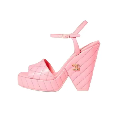 CHANEL 24S One Ремень Сандалии Женские Розовый