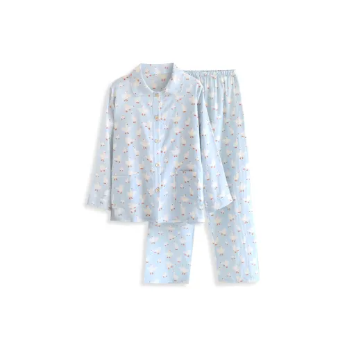 XIAFENYAN Синий Женские Пижамные Комплекты