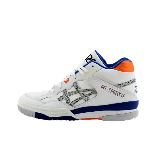 Asics Гель Spotlyte Винтажные Баскетбольные Кроссовки Мужские Белый Синий