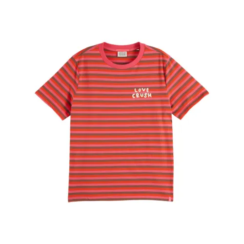 Scotch Soda Red Women's T-Shirts Scotch Soda Красные Женские Футболки