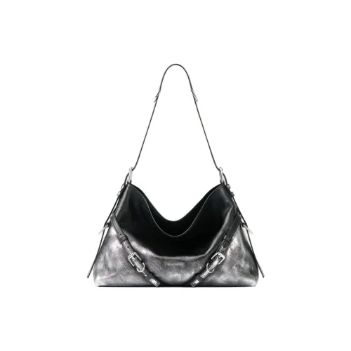 Givenchy Voyou Телячья кожа Портативная Сумка через плечо Сумка на плечо Средняя Женская Черная