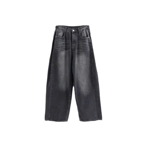 LOWEAR Fold Боковая сторона Pintuck Деним Брюки Джинсы Женские