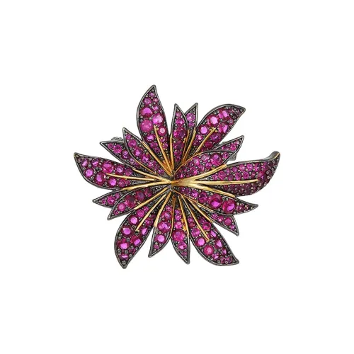 Фиолетовый синтетический кубический цирконий броши унисекс