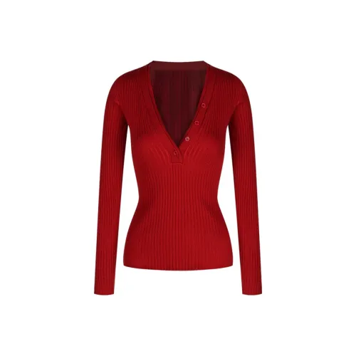 GRAYISMOON Красный Женский Трикотаж