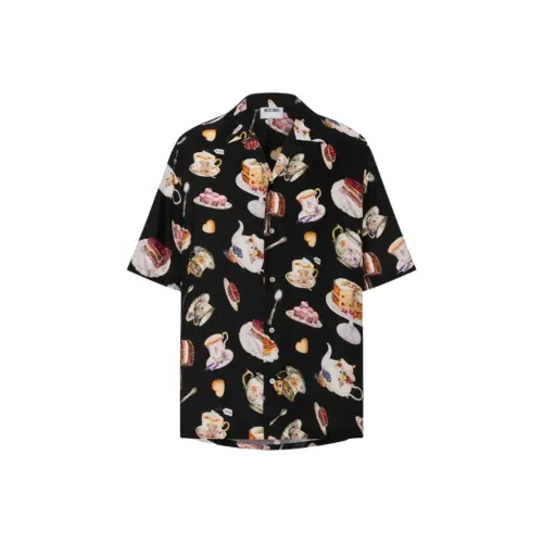 MOSCHINO Мужские черные рубашки