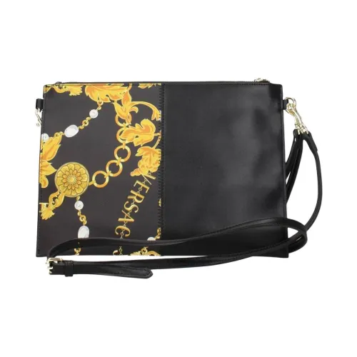 VERSACE JEANS Полиуретан Сумка через плечо Маленькая унисекс черная