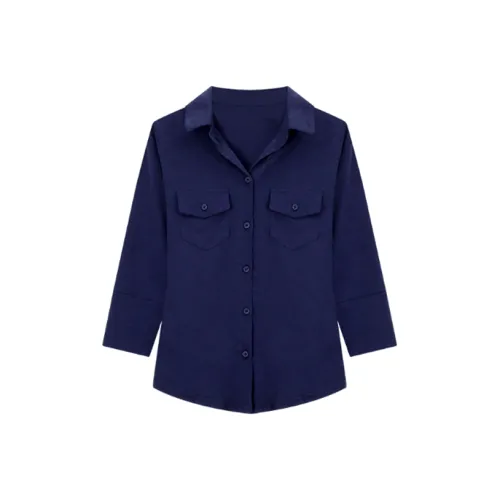 EMDPN Предосенний Slim Fit с утяжкой на талии кружевной с рукавами рубашка кардиган топ женский