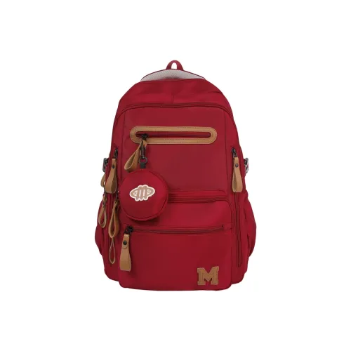 WRELS Nylon Backpack Standard Gray Black Blue Red Green