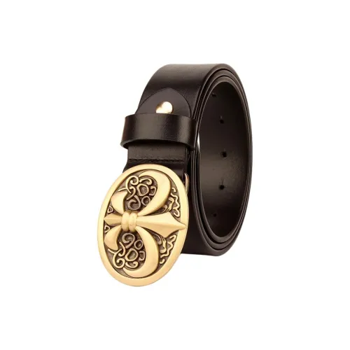 MH Ремни из крупнозернистой текстуры коровьей кожи мужские 3,8 см