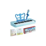 37 клавиш многофункциональный электронный клавиатурный с микрофоном и синими клавишами