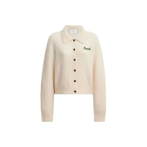 COACH Светлый Бежевый Женский Трикотаж