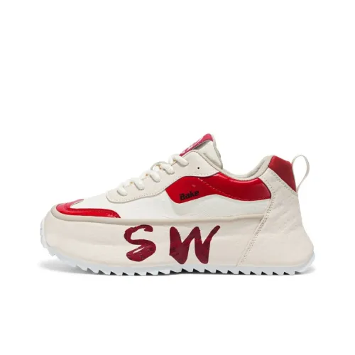 BAKE Амортизация Отводящий влагу Устойчивый к истиранию Противоскользящий Низкий Топ Повседневный Массивные кроссовки Мужские