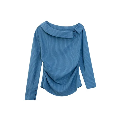 LOVEHEYNEW Синий Женская Рубашка