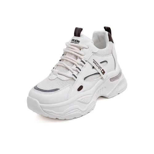 JOHLIN DREAM Устойчивые к истиранию Дышащие Увеличивающие Высоту Кроссовки с Толстой Подошвой Женские