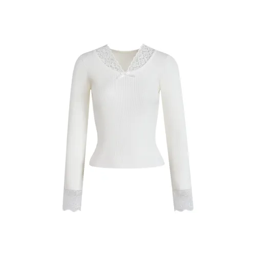 KUOSE Белый Женский Трикотаж