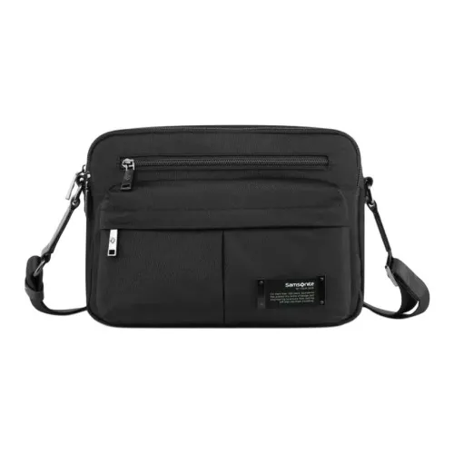 SAMSONITE Ткань Курьерская Сумка Сумка через плечо Сумка для ноутбука Мужская Черная