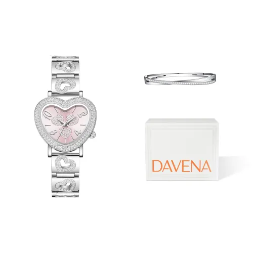 DAVENA Кварцевый Movement Женские Shining Adventure Collection Часы 32mm*34mm*8mm Розовый