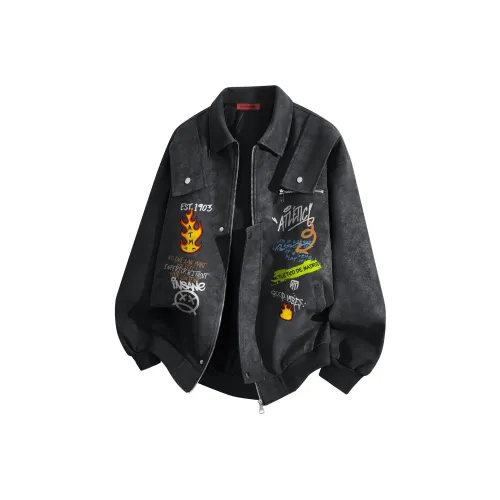 ATLETICO DE MADRID 1903 Кожа Куртка Куртка Унисекс