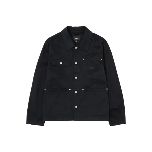 HUF FW25 Эластичный Логотип Chore SHACKET Куртка Унисекс