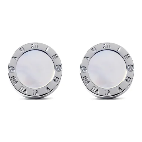 WILLIAM MILTON Mother of Pearl Запонки Мужские Silver