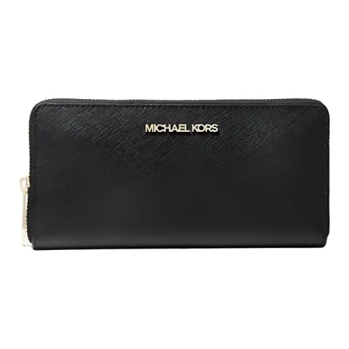 MICHAEL KORS Jet Set Travel Кожа Кошелек Большой Женские Черный