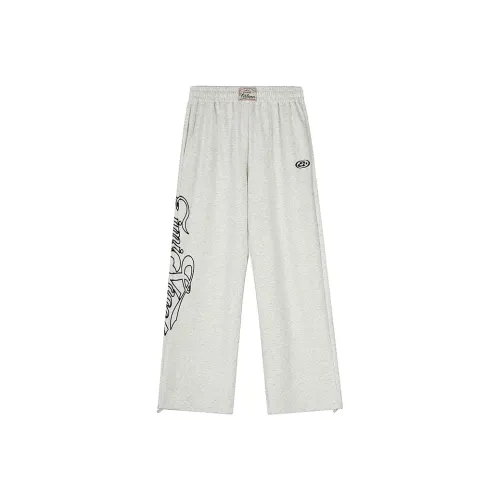 XIAOLIZI Light Gray Unisex Casual Pants XIAOLIZI Светло-серые унисекс повседневные штаны