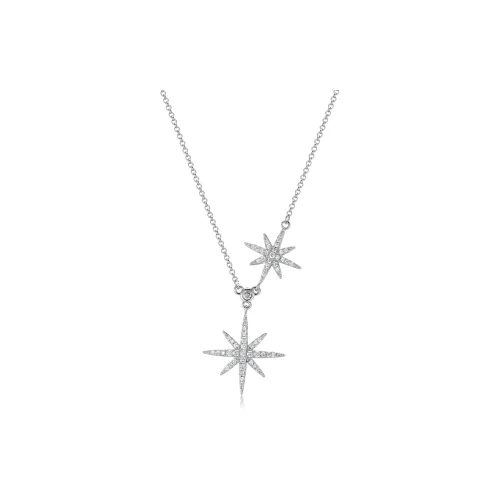 CMLZIUA Золотой Покрытый Медный Ожерелья Женские Серебряные