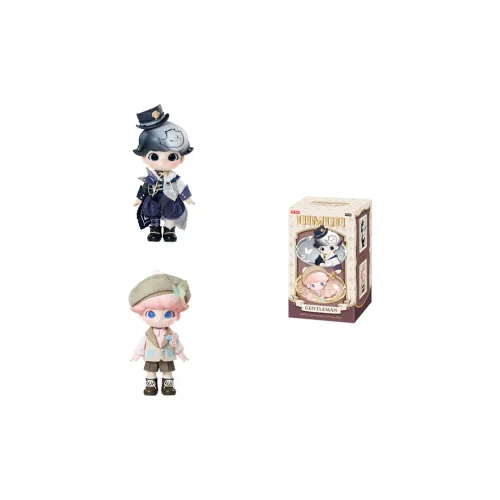 POP MART Dimoo Gentleman Collection 1 8 Action Кукла Модная игрушка Слепые коробки Один Mystery Коробка Целая коробка 2 шт