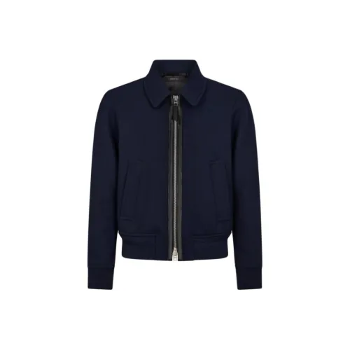 TOM FORD Мужские куртки морского синего цвета