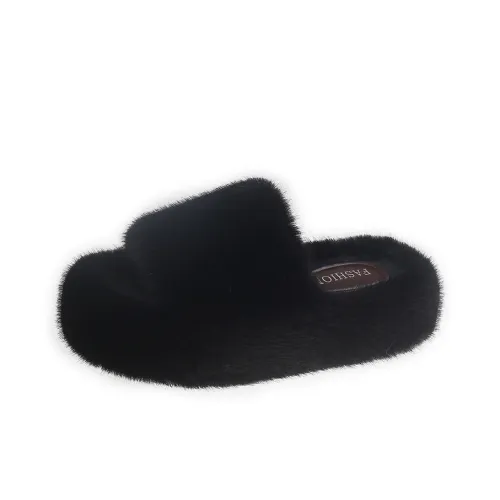 Puppytown Резиновый Интернет Famous Платформа Плюшевый Хлопковая тапочка Женские