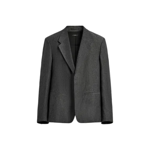 ZARA Зебра с принтом Серый Мужской Деловой костюм