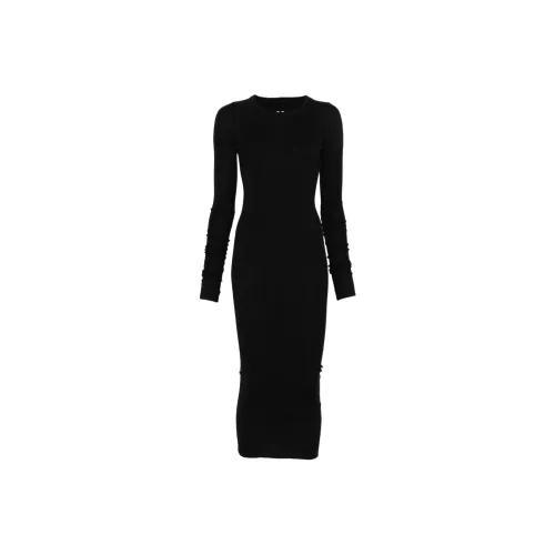 RICK OWENS совместный бренд RO Длинное платье с длинными рукавами Женское